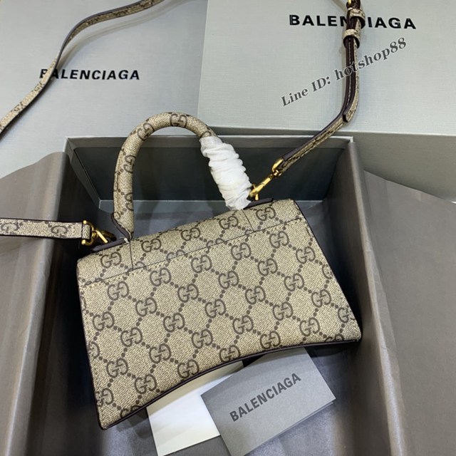 Balenciaga專櫃爆款女士mini號手提包 巴黎世家gucc聯名雙G沙漏包 fyj1795